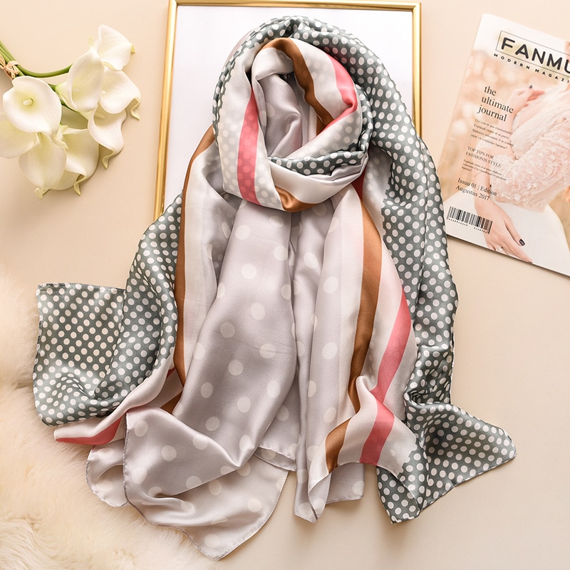 Ladies Silk Scarf Fashion Accessory Ladies Silk Scarf Fashion Accessory