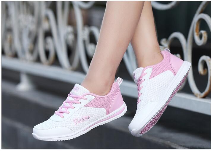 Ladies Sneakers Breathable Footwear