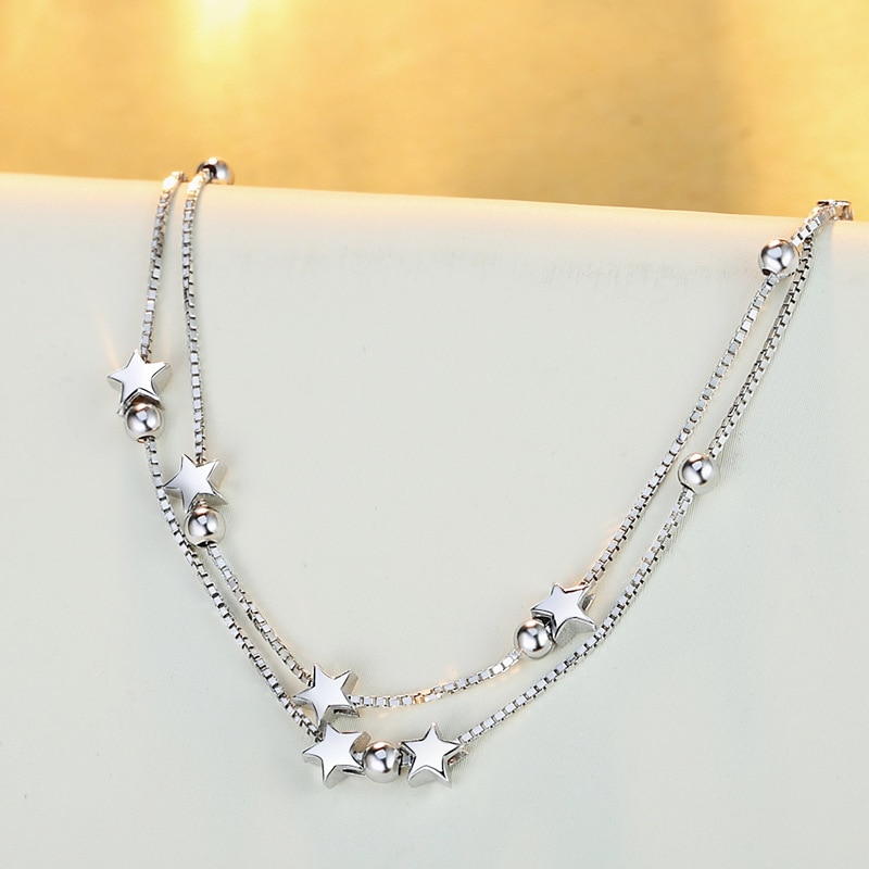 Ladies Star Bracelet Silver Jewelry Ladies Star Bracelet Silver Jewelry