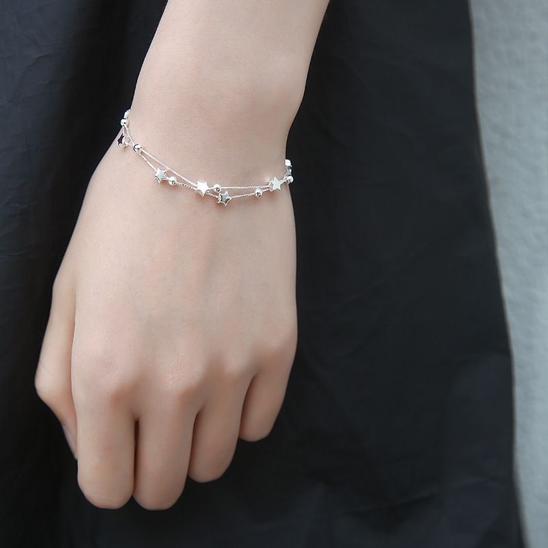 Ladies Star Bracelet Silver Jewelry Ladies Star Bracelet Silver Jewelry