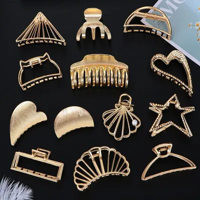 Ladies Stylish Metal Hair Clamp