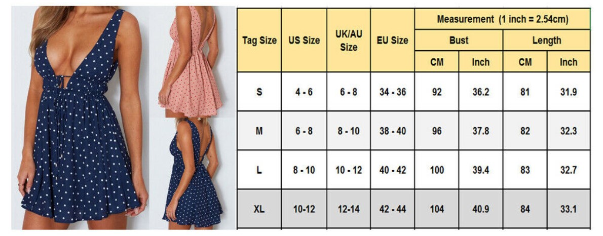 Ladies Summer Dress Polkadot Design