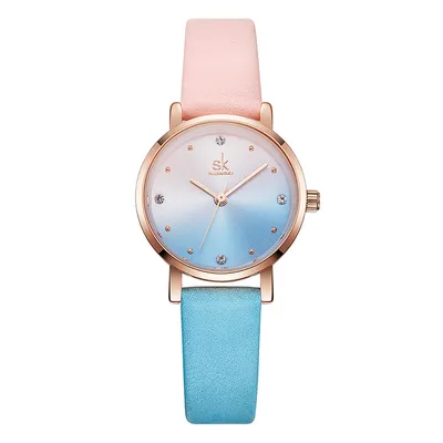 Ladies Two Tone Watch Cute Wristwatch