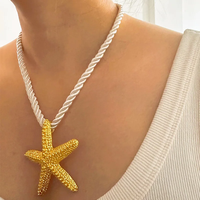 Ladies Vintage Starfish Necklace