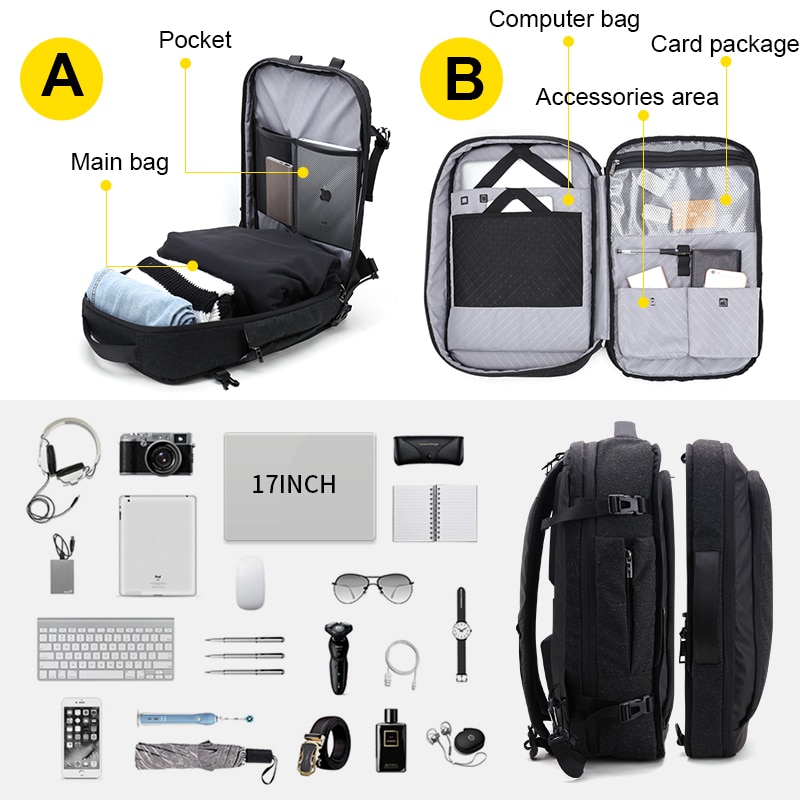 Laptop Backpack Removable Business Bag