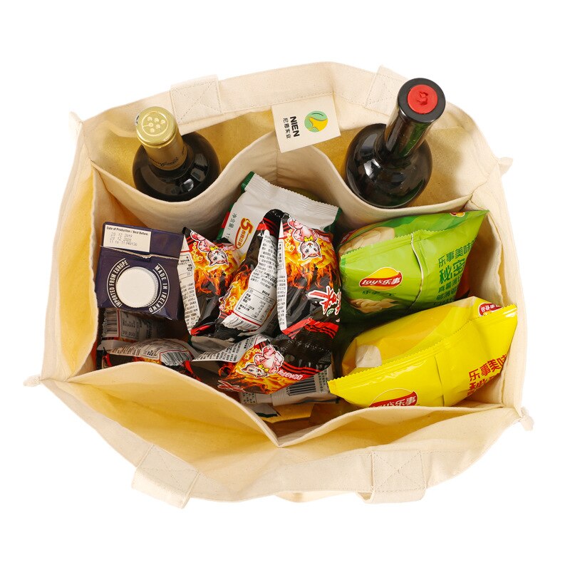 Large Canvas Reusable Grocery Tote Large Canvas Reusable Grocery Tote
