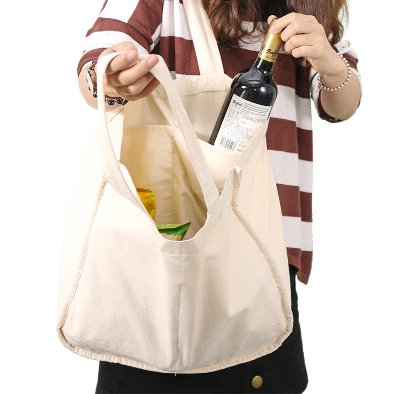 Large Canvas Reusable Grocery Tote Large Canvas Reusable Grocery Tote
