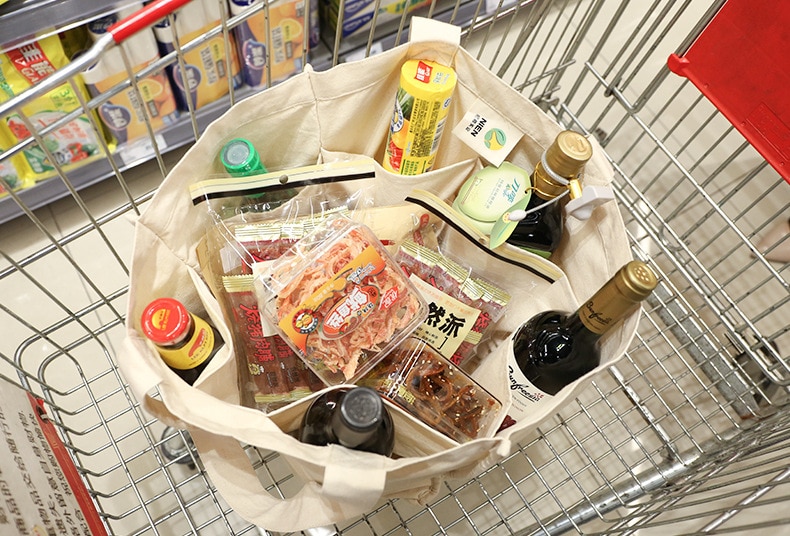 Large Canvas Reusable Grocery Tote Large Canvas Reusable Grocery Tote