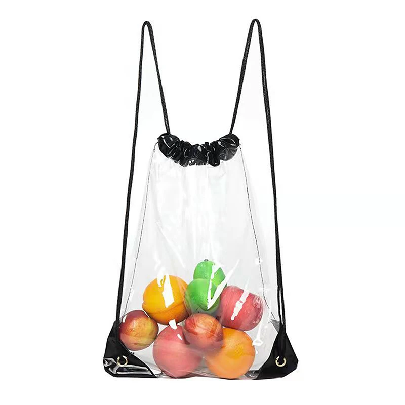 Large Capacity Clear Drawstring Backpack Large Capacity Clear Drawstring Backpack