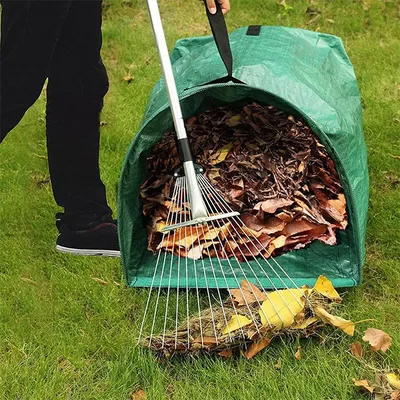 Large Capacity Garden Bag Reusable Leaf Sack Light Trash Can Foldable Garden Garbage Waste Collection Container Storage