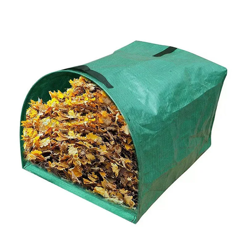 Large Capacity Garden Bag Reusable Leaf Sack Light Trash Can Foldable Garden Garbage Waste Collection Container Storage