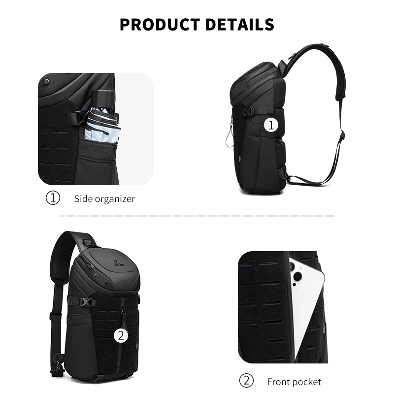 Large Capacity Men Shoulder Bag Waterproof Sling Crossbody Bags for Man Short Trip Messenger Bag Fashion Quality Chest
