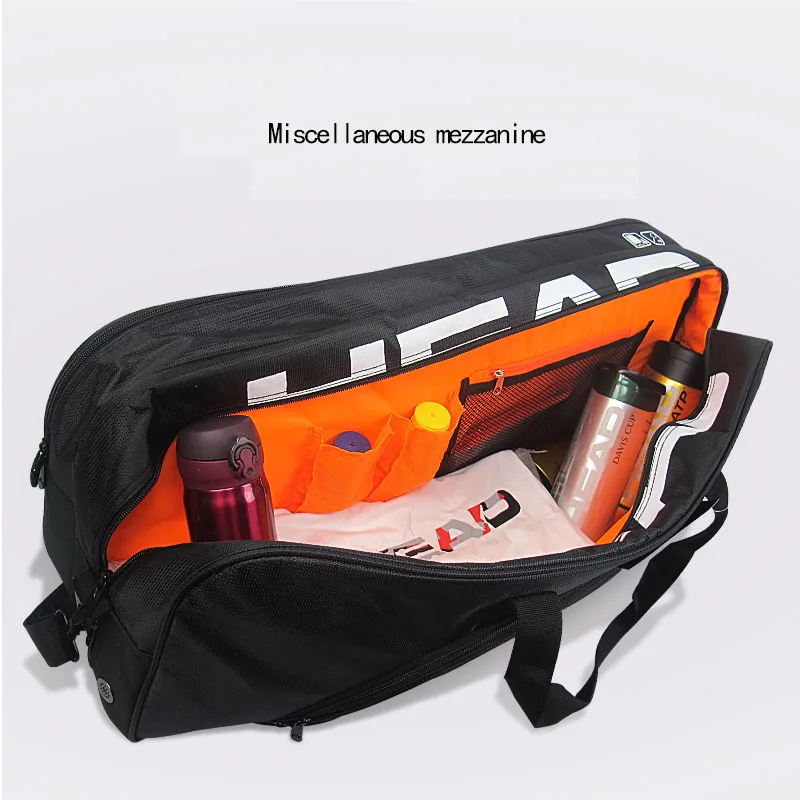 Large Capacity Original Head Tennis Bag Badminton Backpack For Men Women 6 Racket Sport Bag Raquete De Tenis Bag Tennis