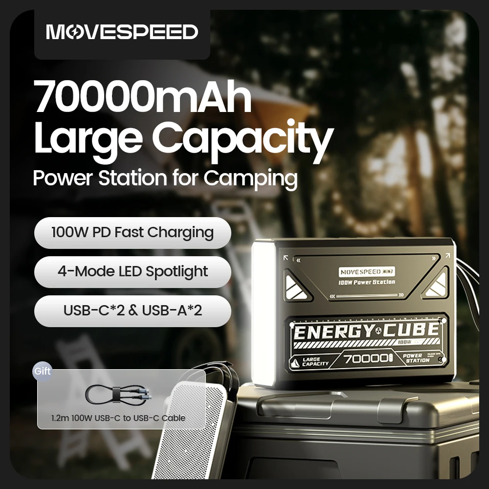 Large Capacity Power Bank 100W Fast Charge External Battery Flashlight Powerbank for Laptop Outdoor Camping Large Capacity Power Bank 100W Fast Charge External Battery Flashlight Powerbank for Laptop Outdoor Camping
