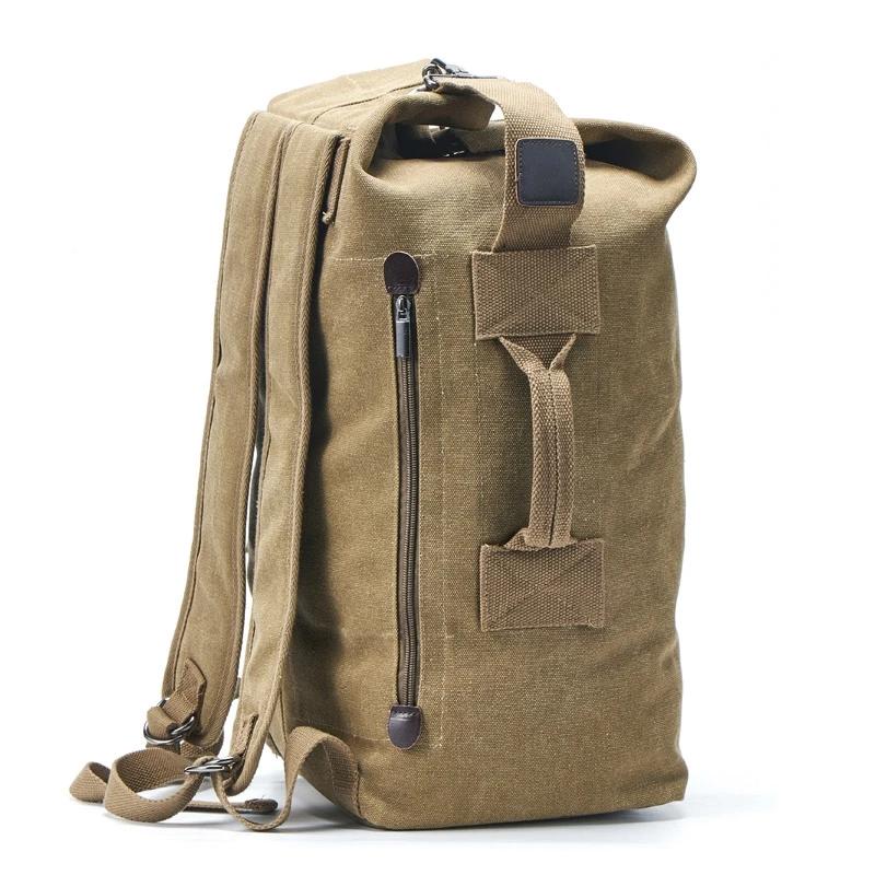 Large Capacity Rucksack Man Travel Bag Mountaineering Backpack Male Luggage Canvas Bucket Shoulder Bags for Boys Men Large Capacity Rucksack Man Travel Bag Mountaineering Backpack Male Luggage Canvas Bucket Shoulder Bags for Boys Men
