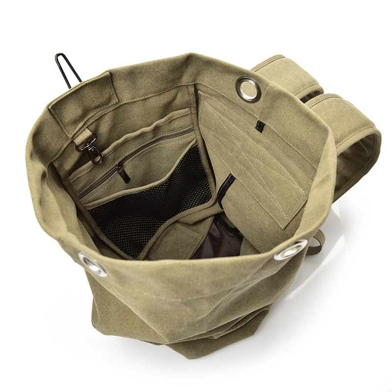 Large Capacity Rucksack Man Travel Bag Mountaineering Backpack Male Luggage Canvas Bucket Shoulder Bags for Boys Men
