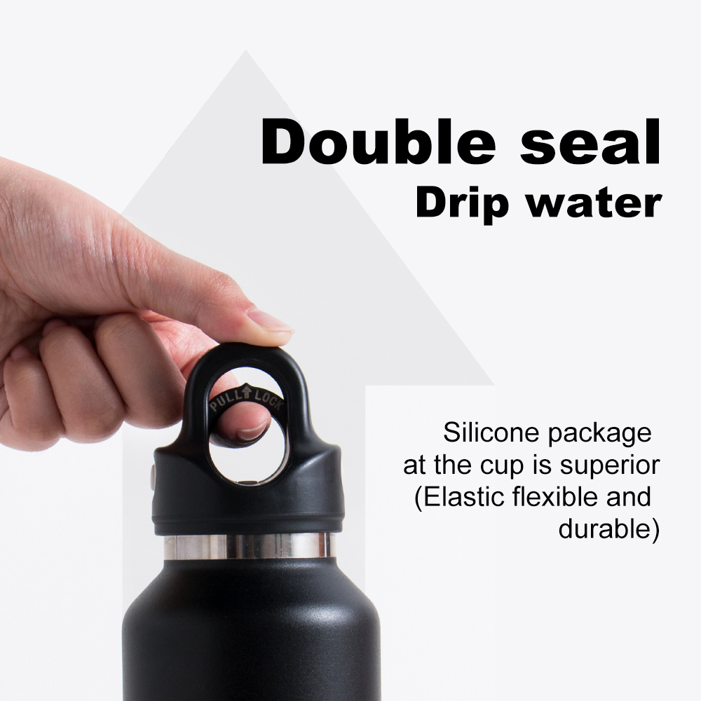 Large Capacity Stainless Steel Thermos Portable Vacuum Flask Insulated Tumbler With No Screw Lid Thermo Bottle 950ml