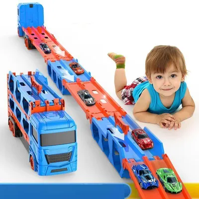Large Car Transporter Truck Folding Track Racing Vehicle Kids Competitive Games Storage Alloy Car Boy Toy Children Large Car Transporter Truck Folding Track Racing Vehicle Kids Competitive Games Storage Alloy Car Boy Toy Children