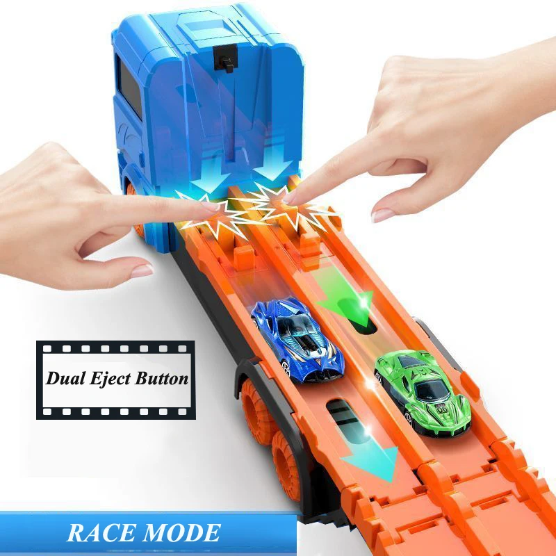 Large Car Transporter Truck Folding Track Racing Vehicle Kids Competitive Games Storage Alloy Car Boy Toy Children Large Car Transporter Truck Folding Track Racing Vehicle Kids Competitive Games Storage Alloy Car Boy Toy Children