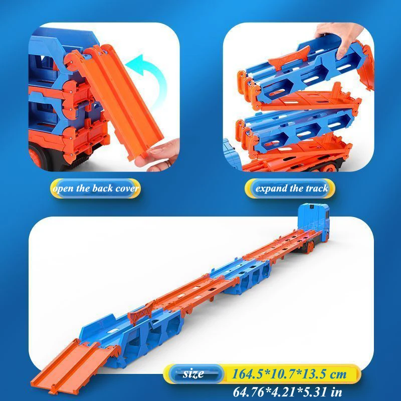 Large Car Transporter Truck Folding Track Racing Vehicle Kids Competitive Games Storage Alloy Car Boy Toy Children Large Car Transporter Truck Folding Track Racing Vehicle Kids Competitive Games Storage Alloy Car Boy Toy Children