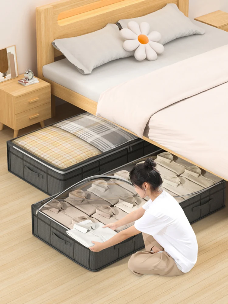 Large Clothes Storage Bag Under Bed Foldable Quilt Clothes Storage Bag Doggy Bag Bedroom Dormitory Organizer Bag Large Clothes Storage Bag Under Bed Foldable Quilt Clothes Storage Bag Doggy Bag Bedroom Dormitory Organizer Bag