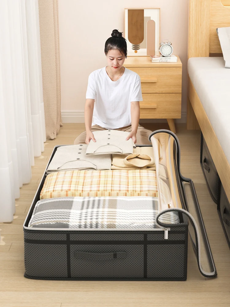 Large Clothes Storage Bag Under Bed Foldable Quilt Clothes Storage Bag Doggy Bag Bedroom Dormitory Organizer Bag Large Clothes Storage Bag Under Bed Foldable Quilt Clothes Storage Bag Doggy Bag Bedroom Dormitory Organizer Bag