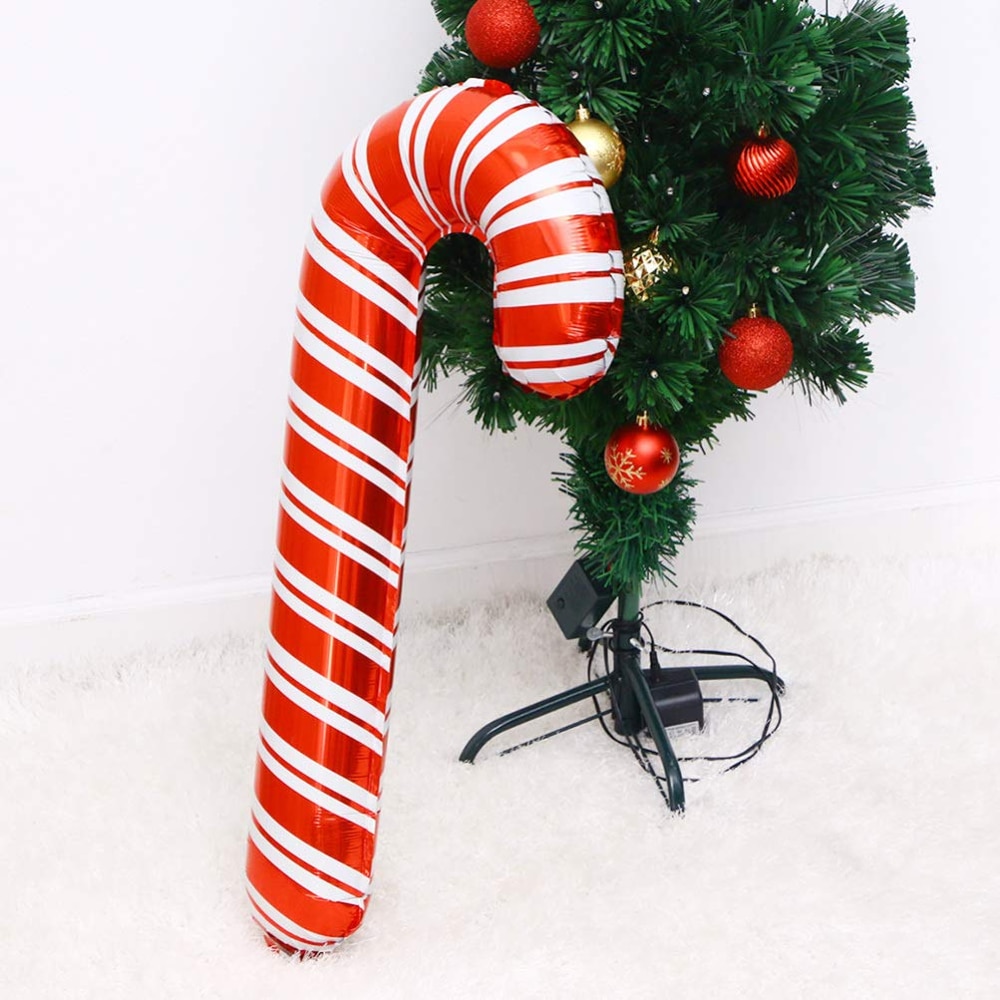 Large Foil Candy Cane Balloons (8pcs)