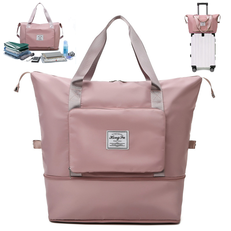 Large Foldable Carry On Tote Travel Bag