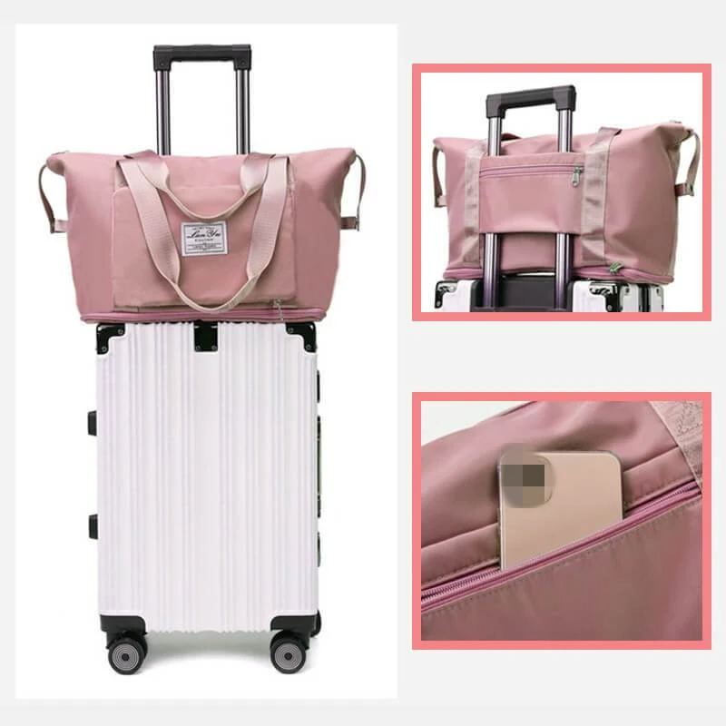 Large Foldable Carry On Tote Travel Bag