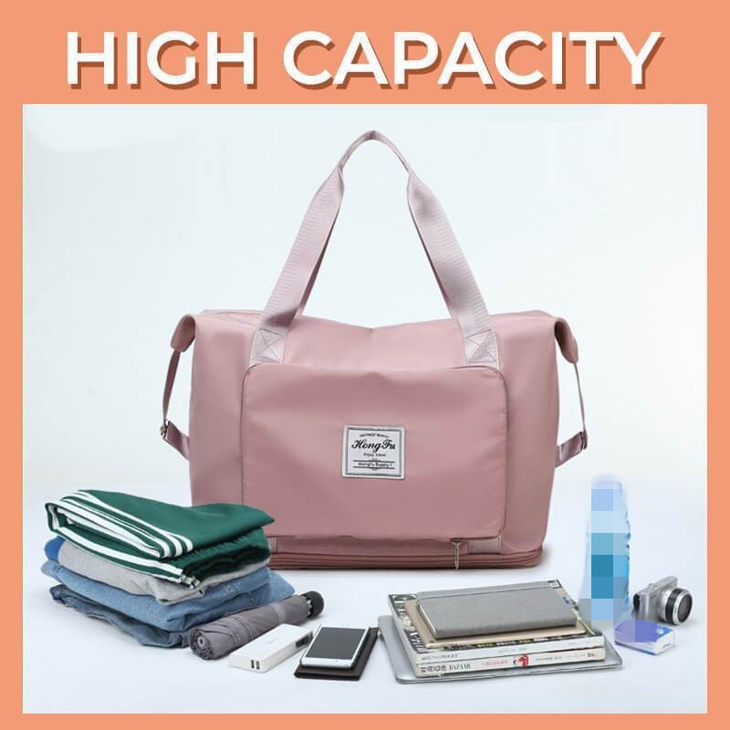 Large Foldable Carry On Tote Travel Bag