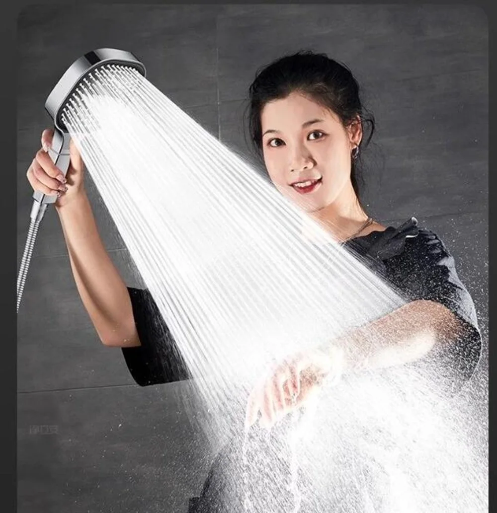 Large Panel 3 Modes Shower Head High Pressure Water Massage Shower Head With Filter Element Bathroom Accessories Large Panel 3 Modes Shower Head High Pressure Water Massage Shower Head With Filter Element Bathroom Accessories