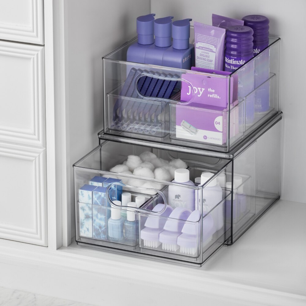 Large Plastic Transparent Drawers (2 pcs) Large Plastic Transparent Drawers (2 pcs)