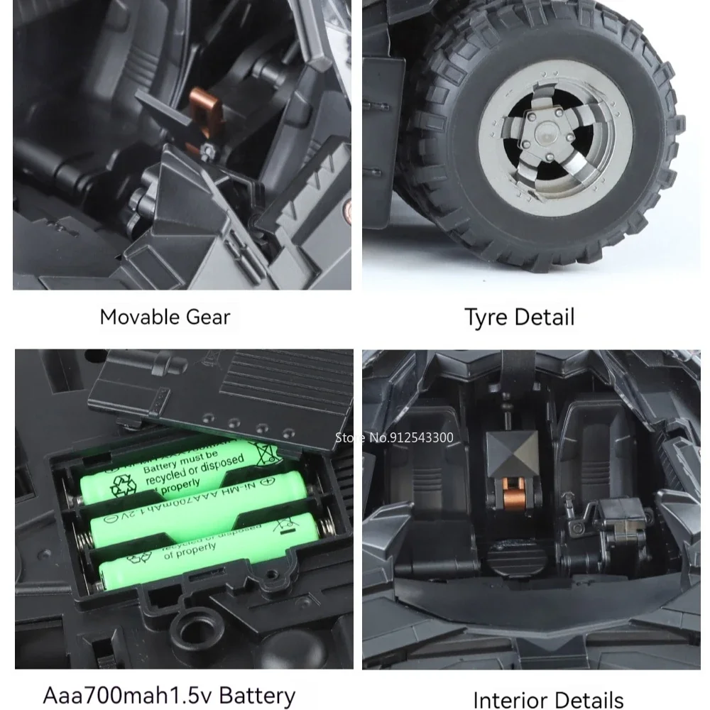 Large Scale 1:18 Batmobile Car Model Toy The Dark Knight Trilogy Sound Light Sliding Spray Alloy Vehicle Models Large Scale 1:18 Batmobile Car Model Toy The Dark Knight Trilogy Sound Light Sliding Spray Alloy Vehicle Models