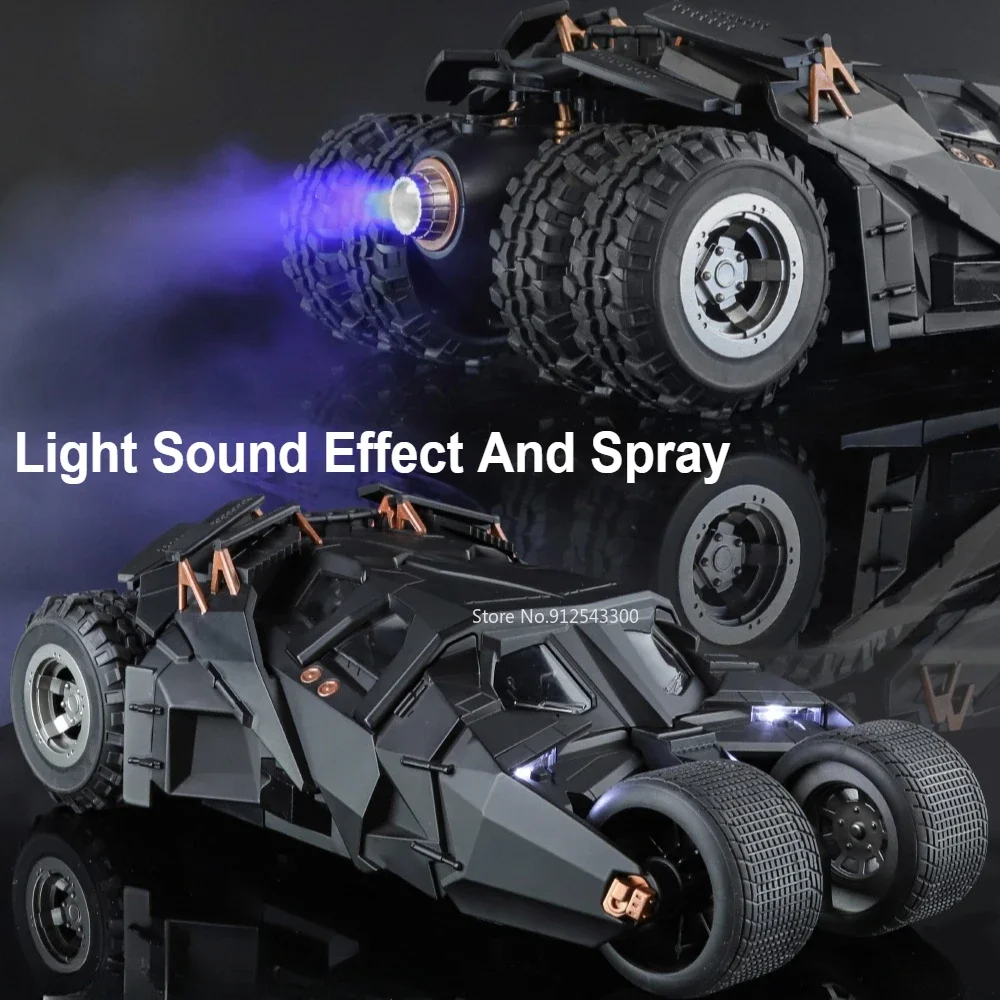 Large Scale 1:18 Batmobile Car Model Toy The Dark Knight Trilogy Sound Light Sliding Spray Alloy Vehicle Models Large Scale 1:18 Batmobile Car Model Toy The Dark Knight Trilogy Sound Light Sliding Spray Alloy Vehicle Models