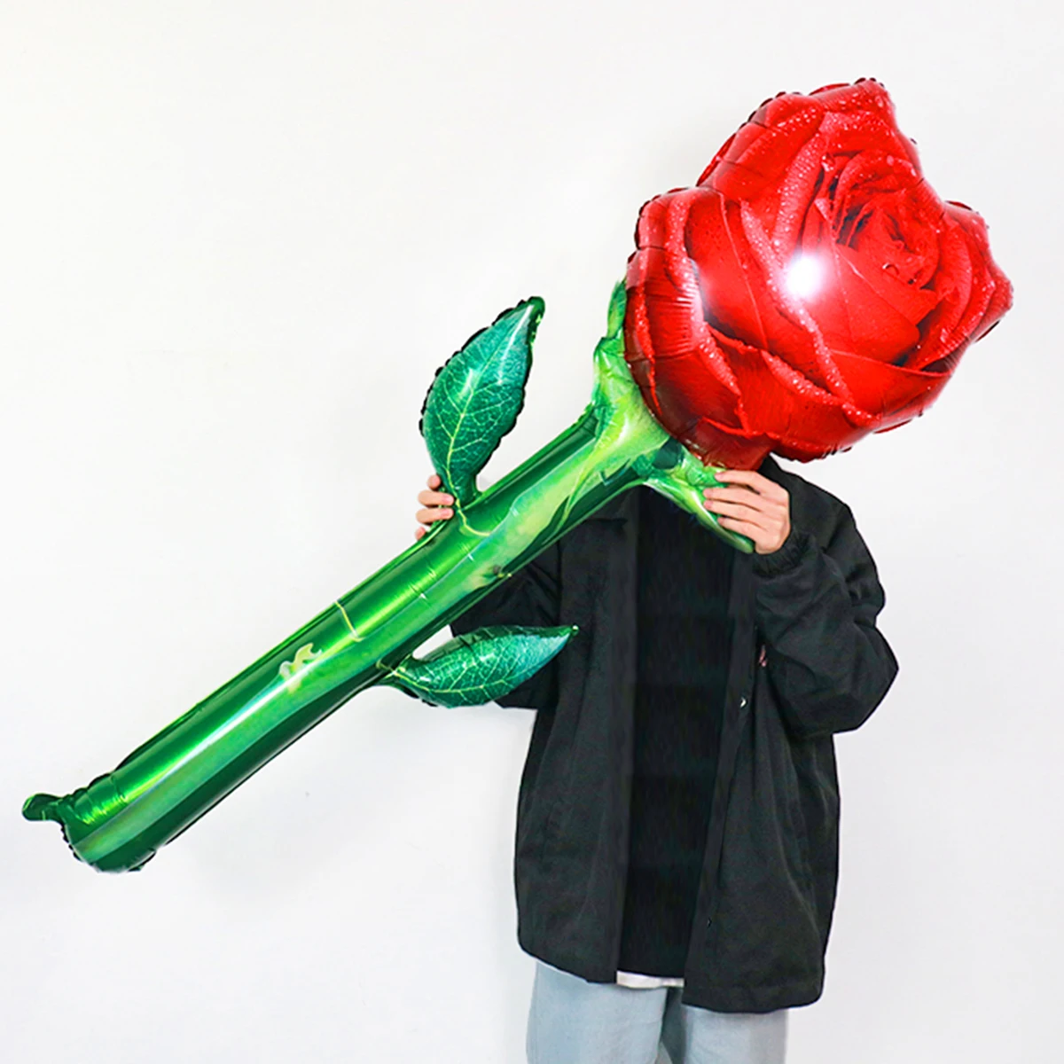 Large Simulation Red Rose Aluminum Film Balloon Mother's Day Wedding Proposal Girl Gift Anniversary Birthday Party