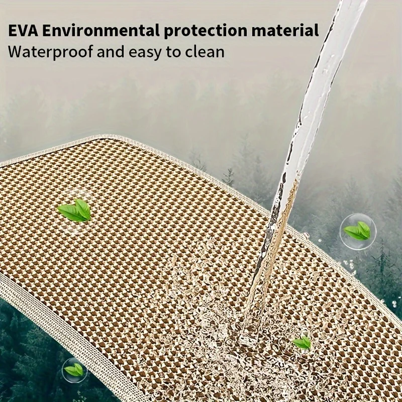Large Size Cat Litter Mat-Advanced Honeycomb Double Layer Design,Urine Waterproof,Easy Cleaning,Scatter Control,Stay