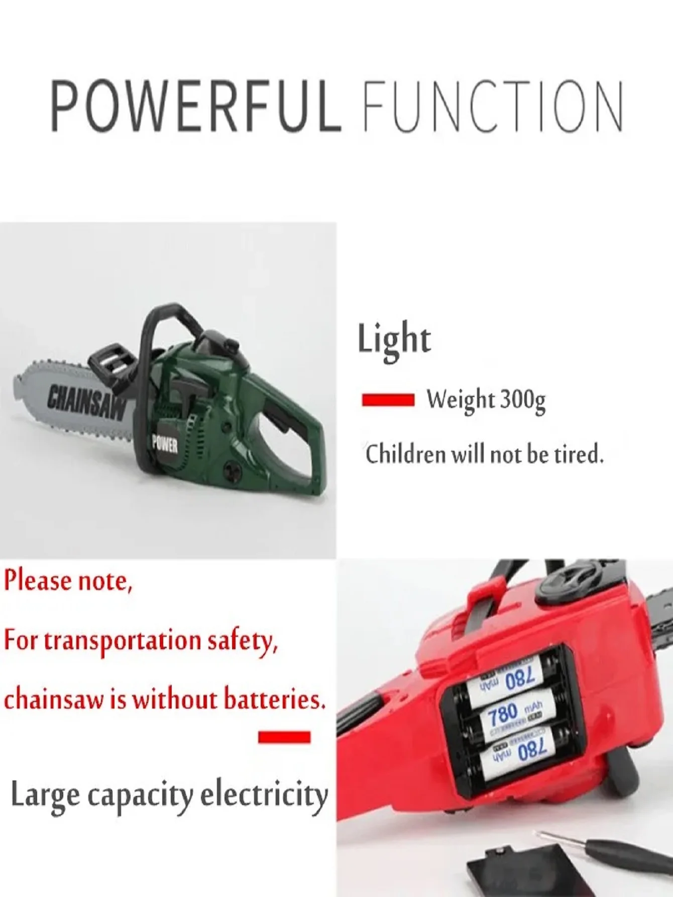 Large Size Children Electronic Chainsaw Kids Play Tools Pretend Play Tool Kits Electric Saw Children Simulated Play Large Size Children Electronic Chainsaw Kids Play Tools Pretend Play Tool Kits Electric Saw Children Simulated Play