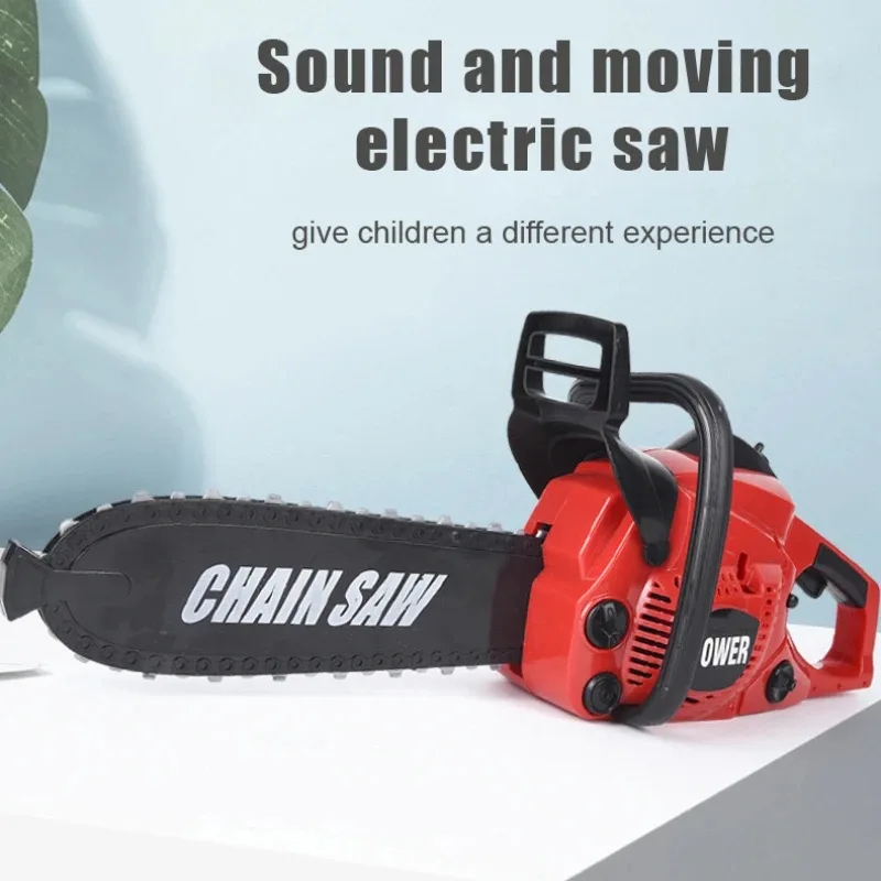 Large Size Children Electronic Chainsaw Kids Play Tools Pretend Play Tool Kits Electric Saw Children Simulated Play Large Size Children Electronic Chainsaw Kids Play Tools Pretend Play Tool Kits Electric Saw Children Simulated Play