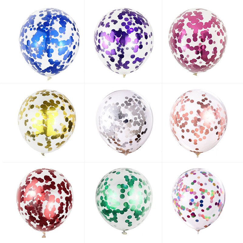 Latex Confetti Filled Balloons (10pcs)