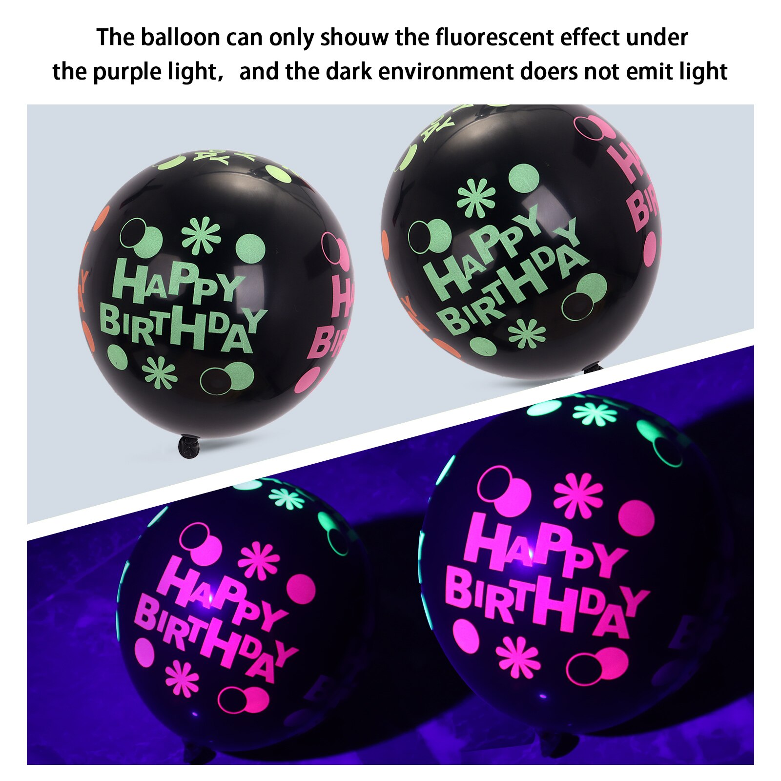 Latex Glow in the Dark Balloons (20 pcs)