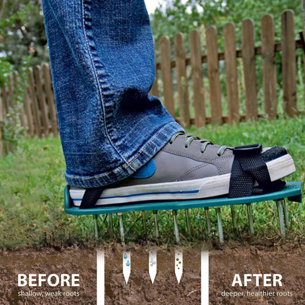 Lawn Aerator Spikes Shoes Garden Tool (2 pcs) Lawn Aerator Spikes Shoes Garden Tool (2 pcs)