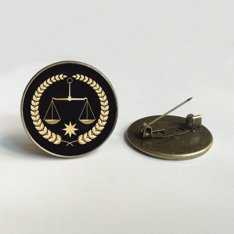 Lawyer Pin Metal Brooch