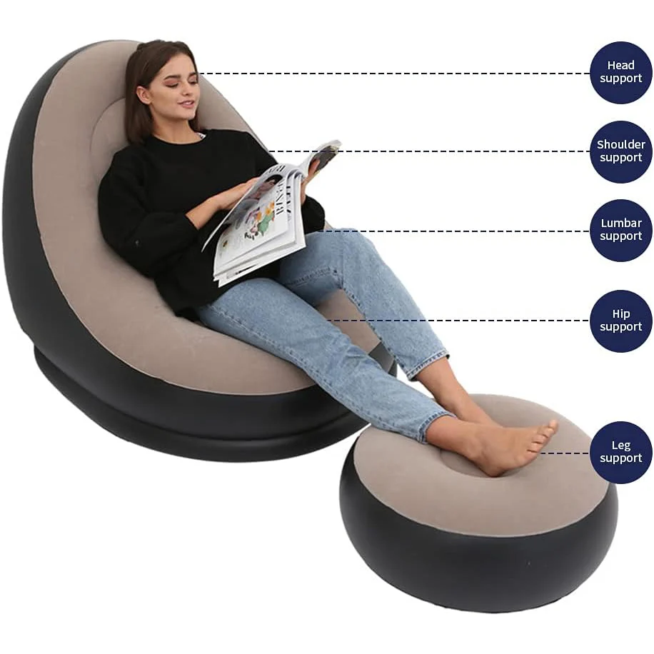 Lazy BeanBag Sofas Cover Chair Lounger Seat Bean Bag Pouf Puff Couch Tatami Living Room High Quality Inflatable Bed