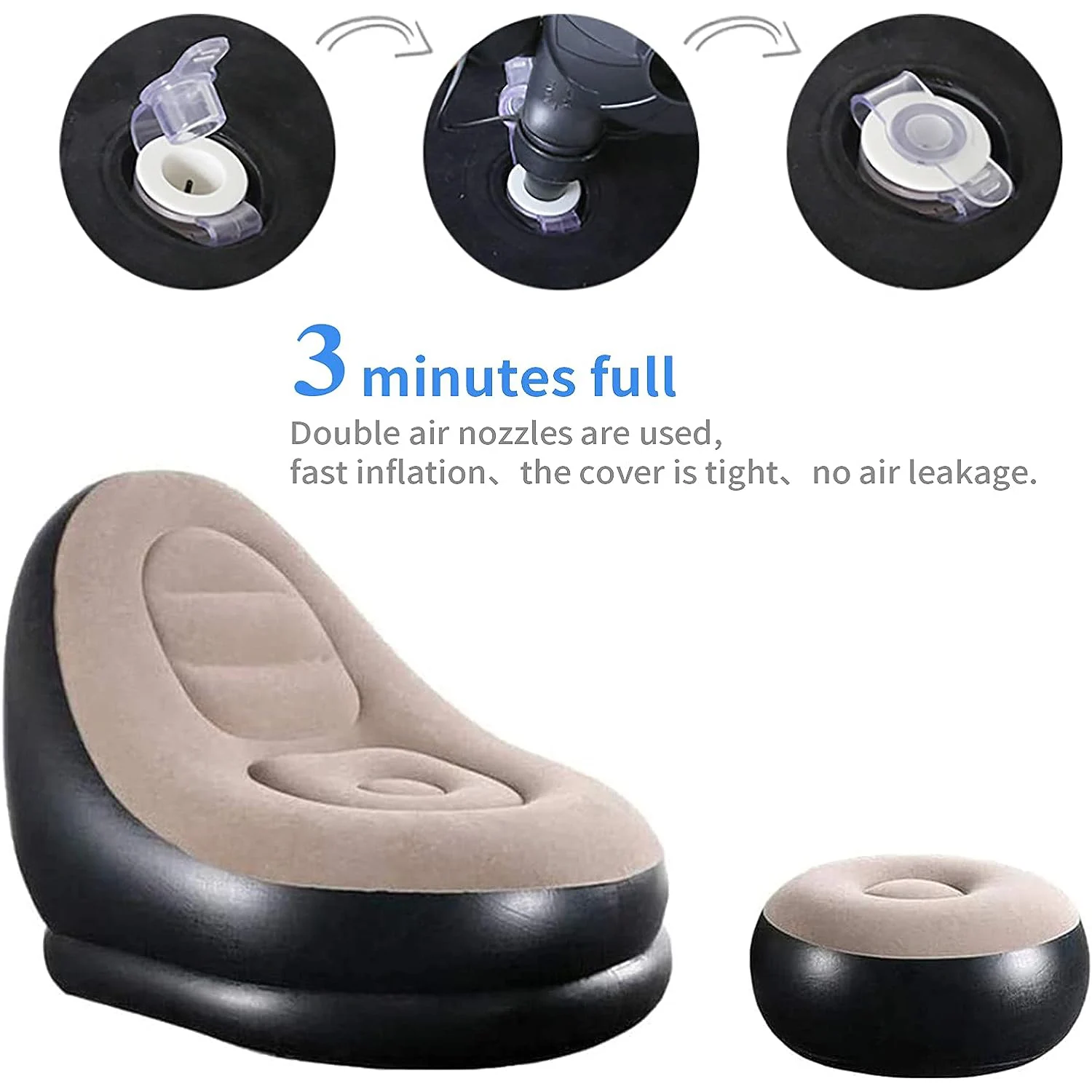 Lazy BeanBag Sofas Cover Chair Lounger Seat Bean Bag Pouf Puff Couch Tatami Living Room High Quality Inflatable Bed