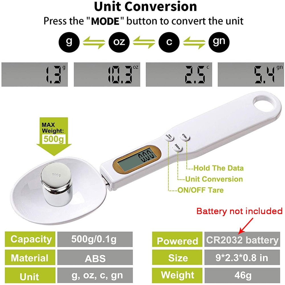 LCD Screen Digital Scale Scoop