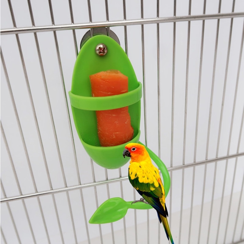 Leaf Design Parrot Cuttlebone Holder