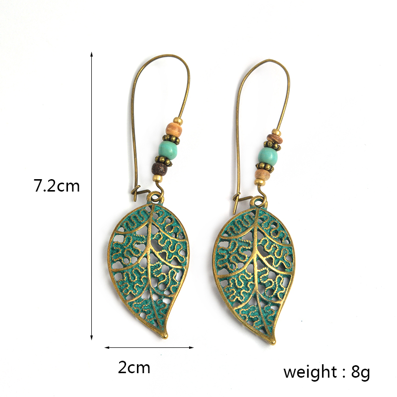 Leaf Earrings Rustic Drop Dangle Leaf Earrings Rustic Drop Dangle