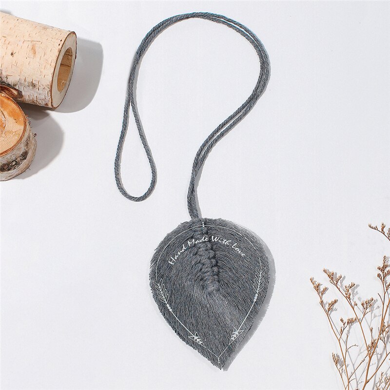 Leaf Macrame Curtain Tie Back Leaf Macrame Curtain Tie Back
