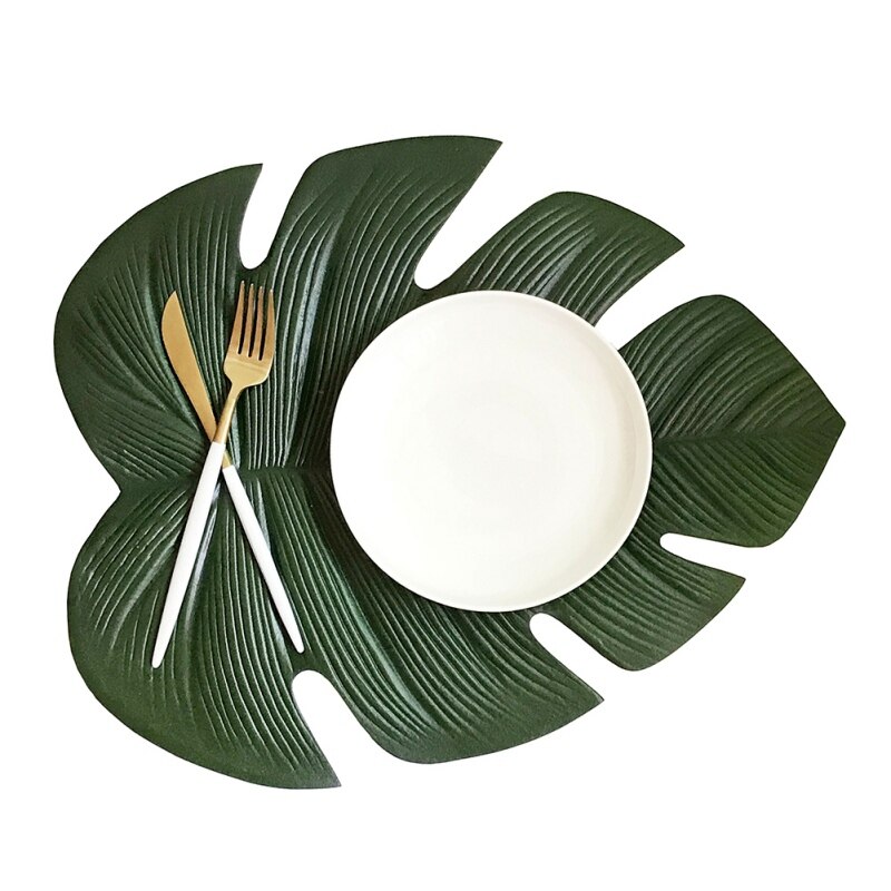 Leaf Placemat Waterproof Table Decor