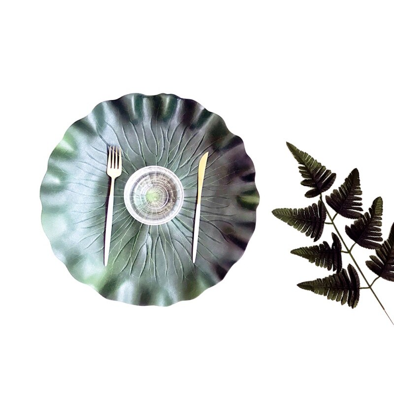 Leaf Placemat Waterproof Table Decor Leaf Placemat Waterproof Table Decor
